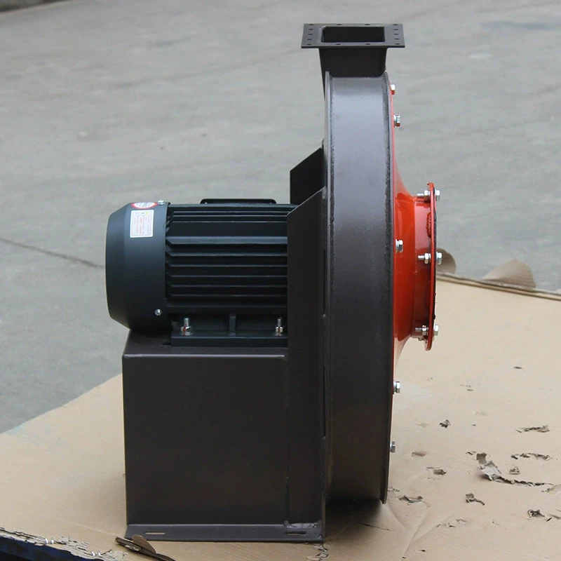 Ventilador de ventilación centrífuga Industrial de alta presión 9-12, eliminación de polvo para transporte de plástico, hierro fundido de pie libre