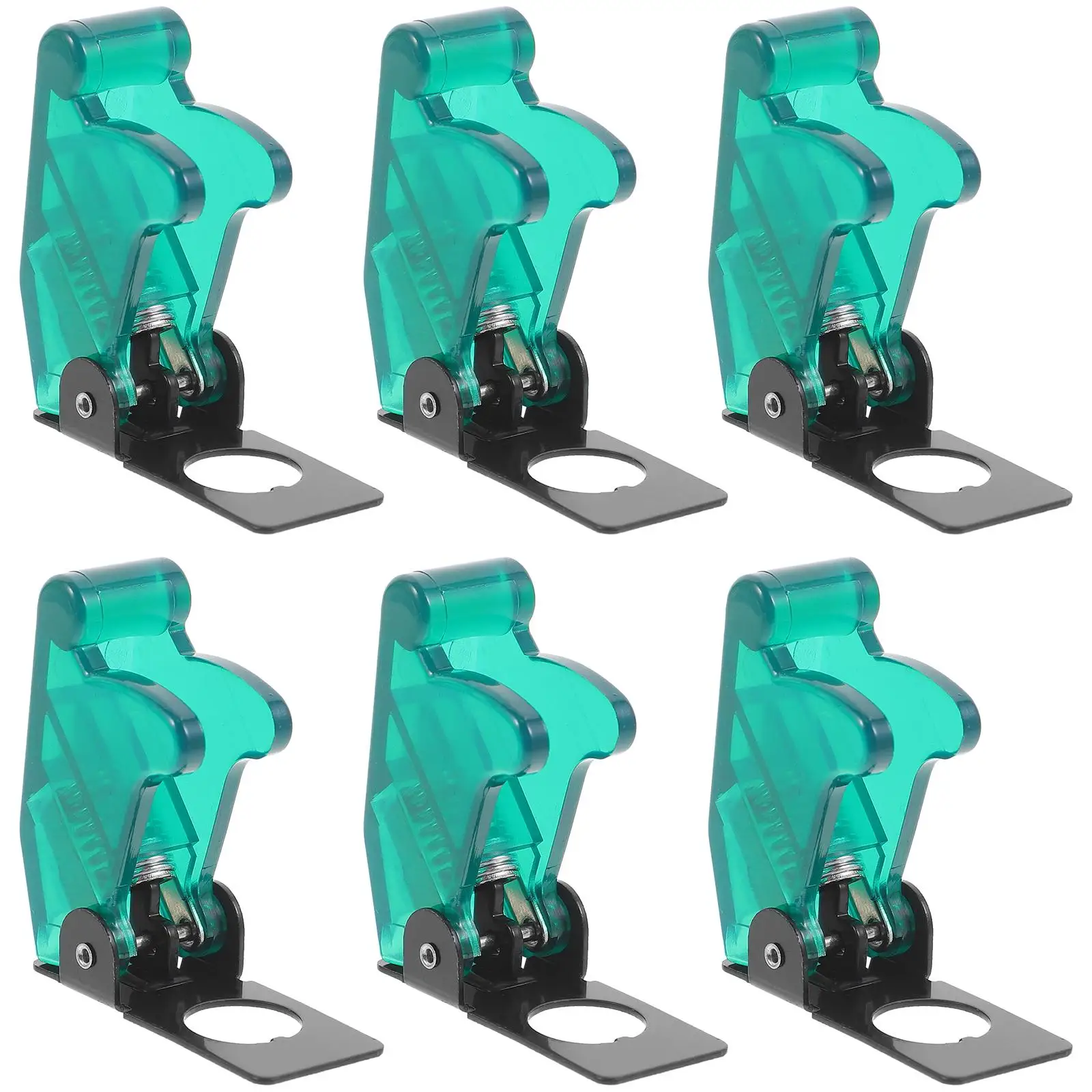 

6 Pcs Dust-proof and Waterproof Switch Cover Toggle Plate Guard Protector Flip for Iron