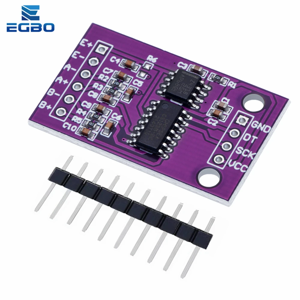 CS1238 24 bit ADC module Onboard TL431 external reference chip dual channel weighing sensing
