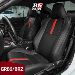 For Toyota GR86 SUBARU BRZ 2013 2014 2015 2016 2017 2018 2019 Custom Car Seats Cover Protector Cushion Pad Full Surround Black