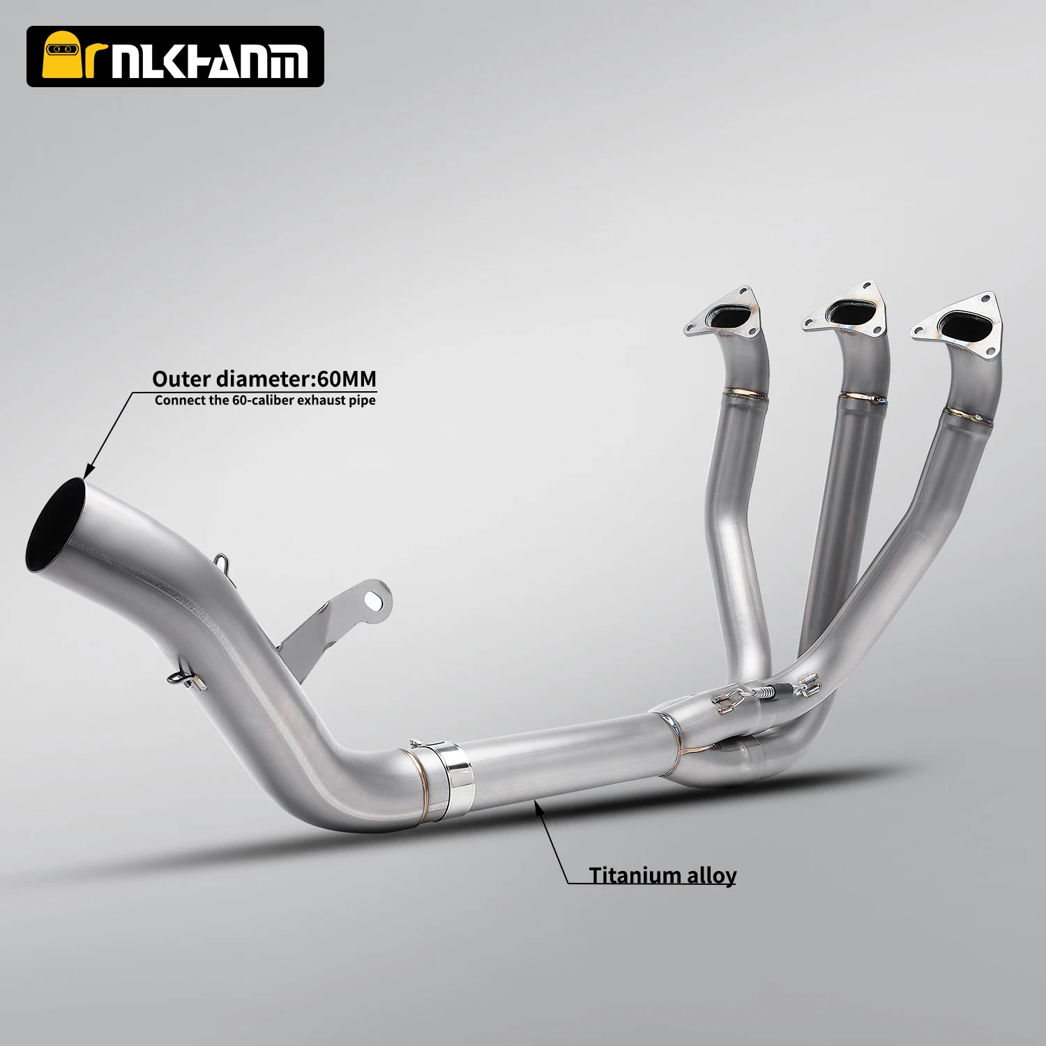 For Speed Triple 1200 RS motorcycle exhaust system modification with Ti. alloy front pipe for Speed Triple1200 RS