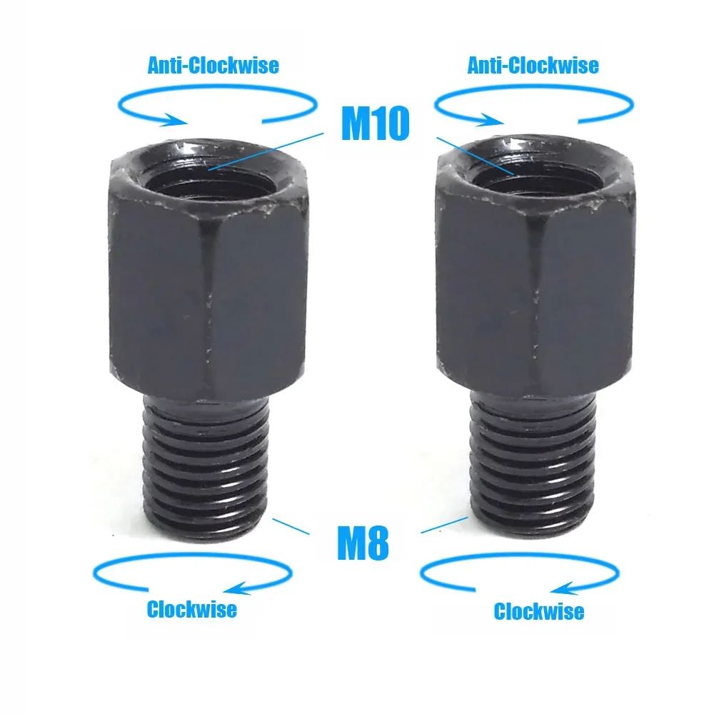Motorcycle Mirror Adapters for M10 and M8 Rearview Mirrors