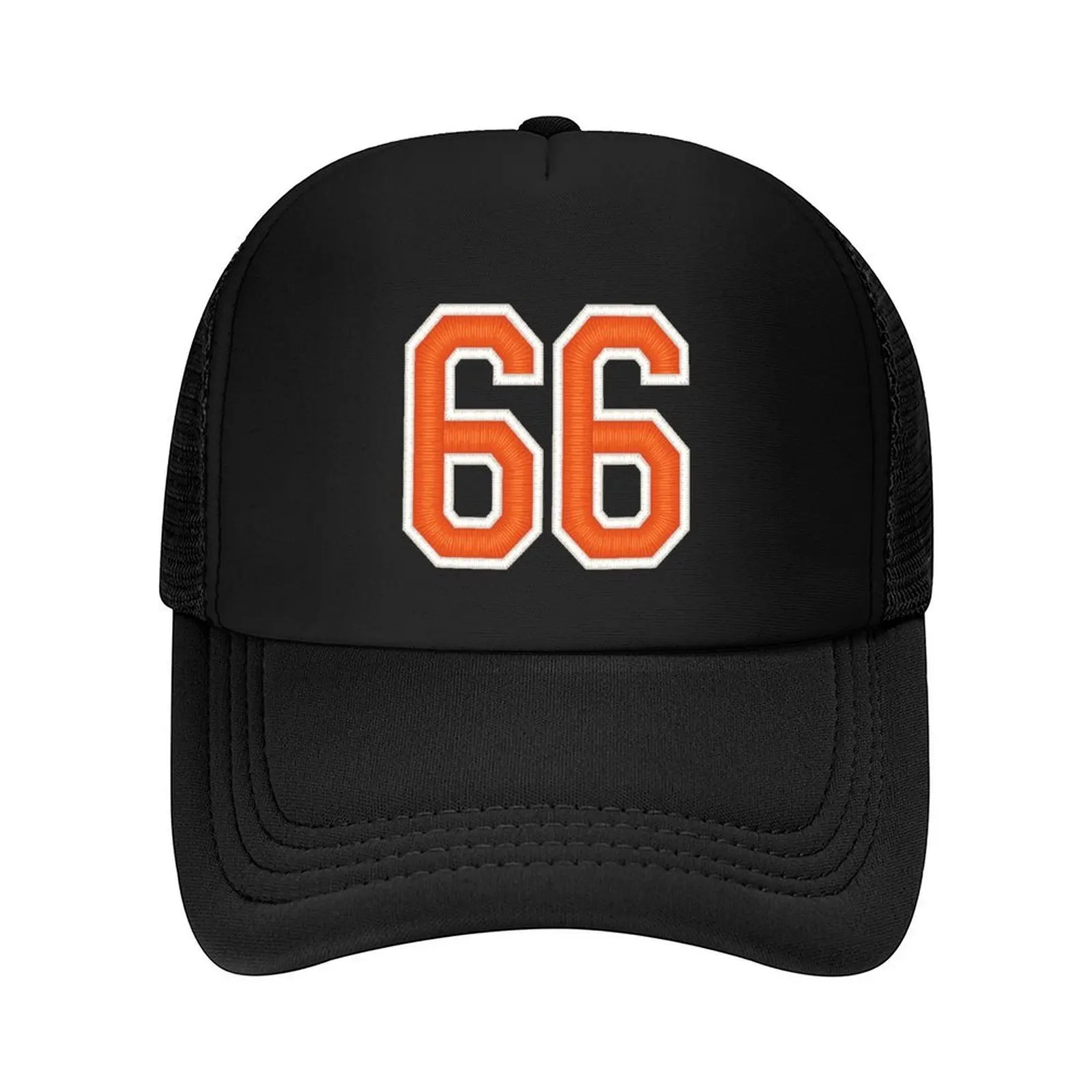 

Sports Number 66 Jersey Sixty Six Orange Baseball Cap Thermal Visor luxury woman cap fun hats Golf Hat Man Golf Wear Men Women's