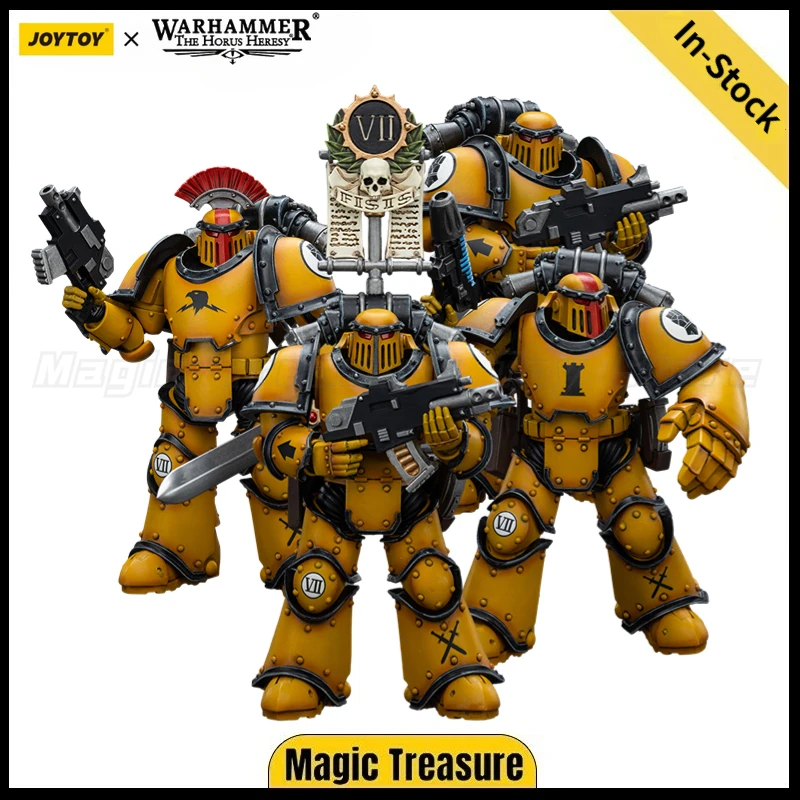 

【In Stock】JOYTOY 1/18 Action Figure Warhammer 40K Imperial Fists Mkill Tactical Legionaries Model Toy Gifts
