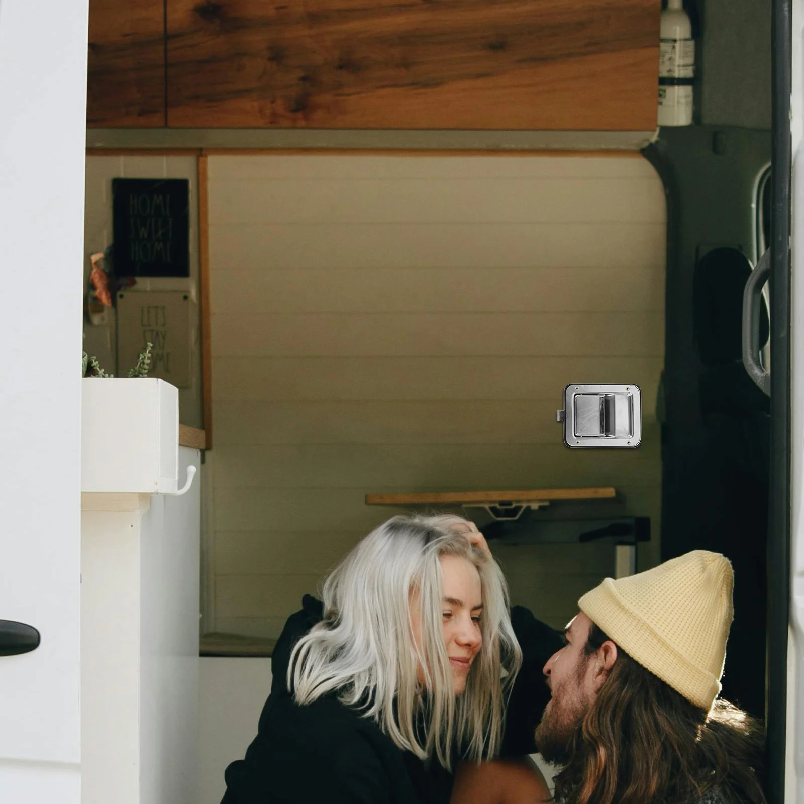 

Stainless Steel Truck Toolbox Handle Latch Impact Vibration Resistant for Trailers Rvs Utility Bed Door Latches