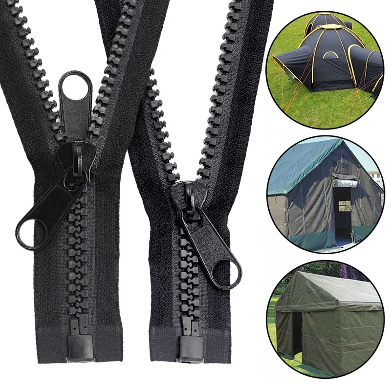 10# Resin Zippers Open-end Single/double Sliders Zipper For Sleeping Bags Luggage Tent 60-400cm Long Zip DIY Sewing Accessories