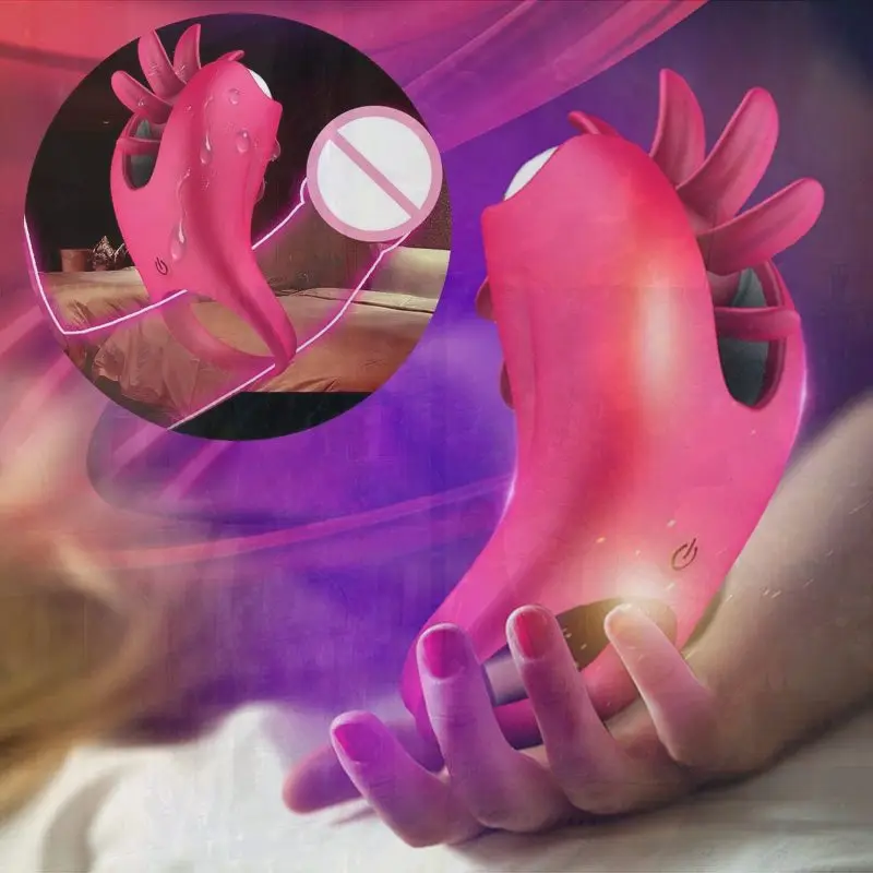 قفص العفة محفز فراغ لا حلقات صوت للرجال اللسان Viberator للنساء الإناث الاستمناء هزاز المكبس #4