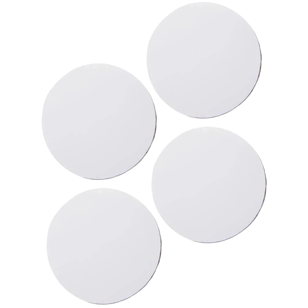 4 قطعة النفط فارغة النفط اللوحة قماش قماش لوحات خشبية مستديرة المهنية امتدت سميكة القطن Diy بها بنفسك الفن الحرفية ديكور