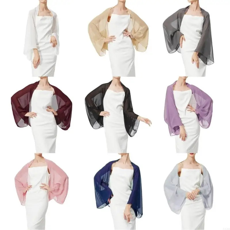 

Breathable Oversized Sleeve Shrug Solid Color Fabric Cardigan Shoulder Wrap For Sun Blocking Casual Wear 6XDA