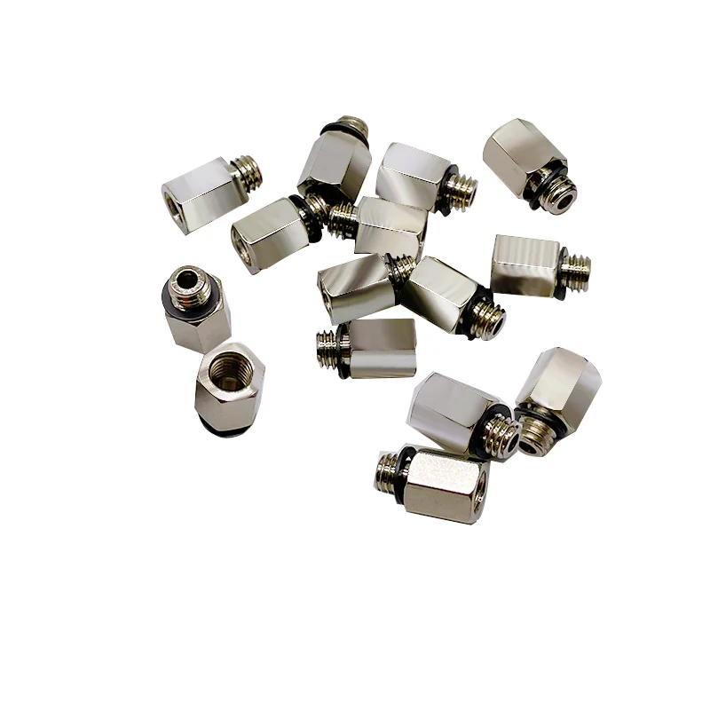 معدن صغير تجهيزات أنابيب هوائية النحاس مستقيم الأنابيب الداخلية الموضوع M3M3-JD M3-JL M5 القطر الخارجي محول القابس موصل سريع #5