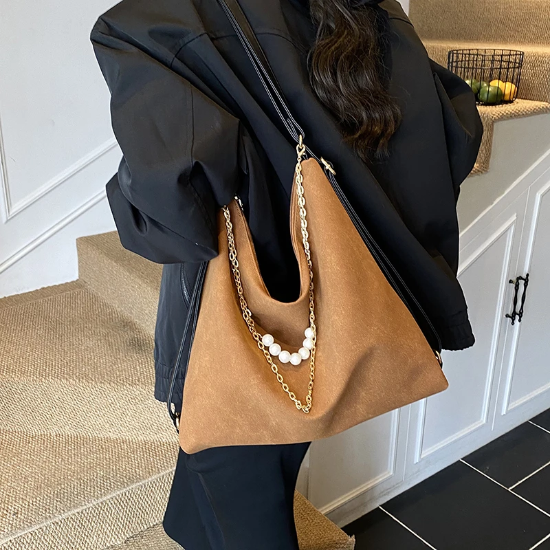 Borsa tote in pelle da donna di lusso Borsa a tracolla elegante Borsa a tracolla dal design classico Stile vintage alla moda