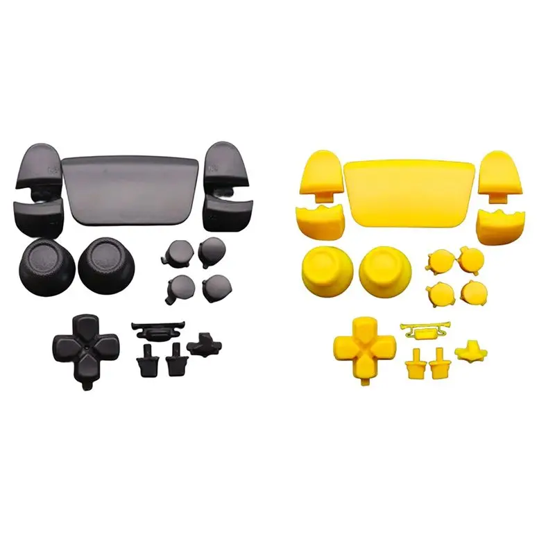 AB25-1Set Full Buttons For Playstation 5 3.0 Thumb Sticks Joystick Cap L1 R1 L2 R2 D-Pad For PS5 V3 Controller C