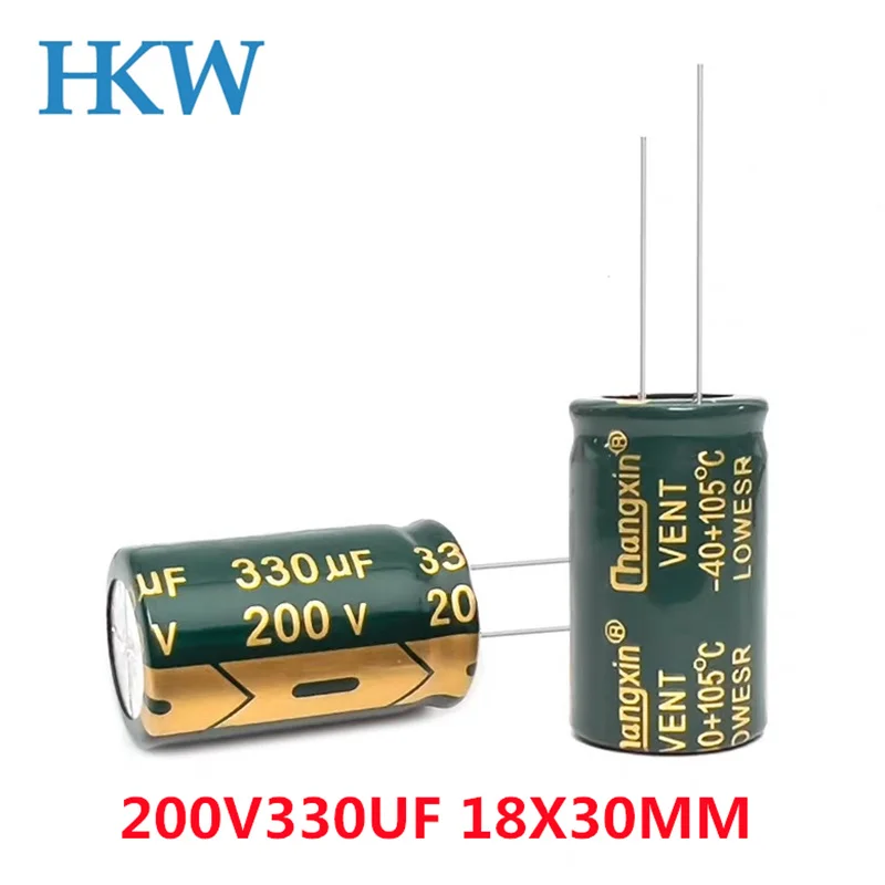 5pcs 200V330UF Volume 18X30MM DIP Capacitor eletrolítico 330UF 200V NOVO