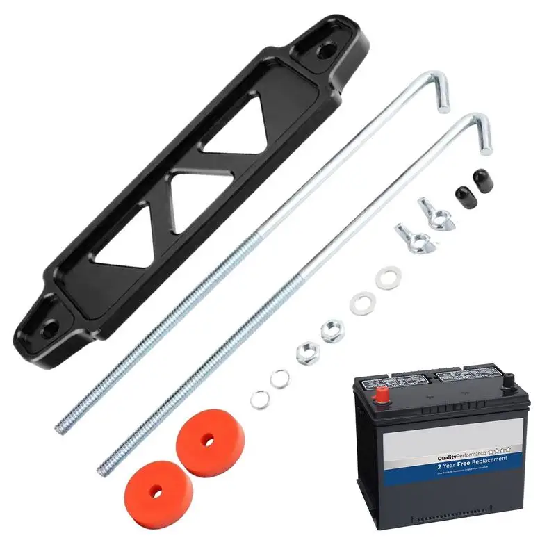 

Battery Hold Down Alloy Battery Clamps Kit For Cars Battery Mounting Bracket Anti-Rust Car Battery Holder Bracket For Car