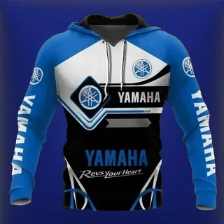 

НОВАЯ толстовка с капюшоном Yamaha, униформа команды энтузиастов мотоциклов, 3D весенне-осенний пуловер, толстовка, повседневная куртка с капюшоном