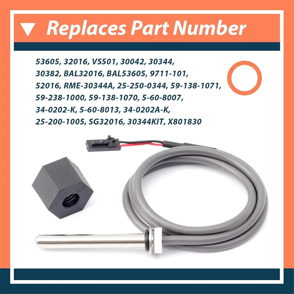 Hot Tub Sensor for Balboa Spa Heater M7 System with 24inch Cable Temp/High Limit,Hot Tub Sensor Replaces for 30042 30382 SQ