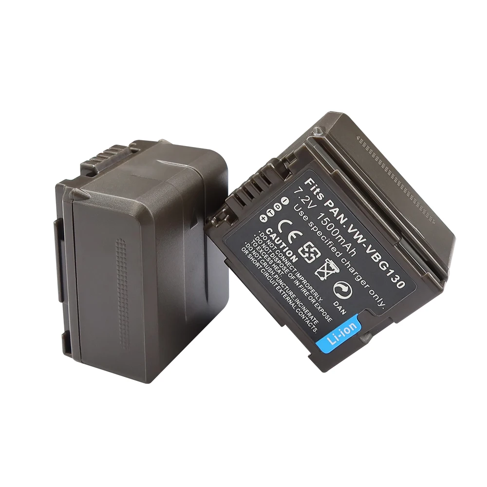 VW VBG130 bateria 1500mAh dla Panasonic VW-VBG130 VW-VBG070 VW-VBG260 SDR-H20 SDR-H28 SDR-H258 HDC-SD1 aparat fotograficzny