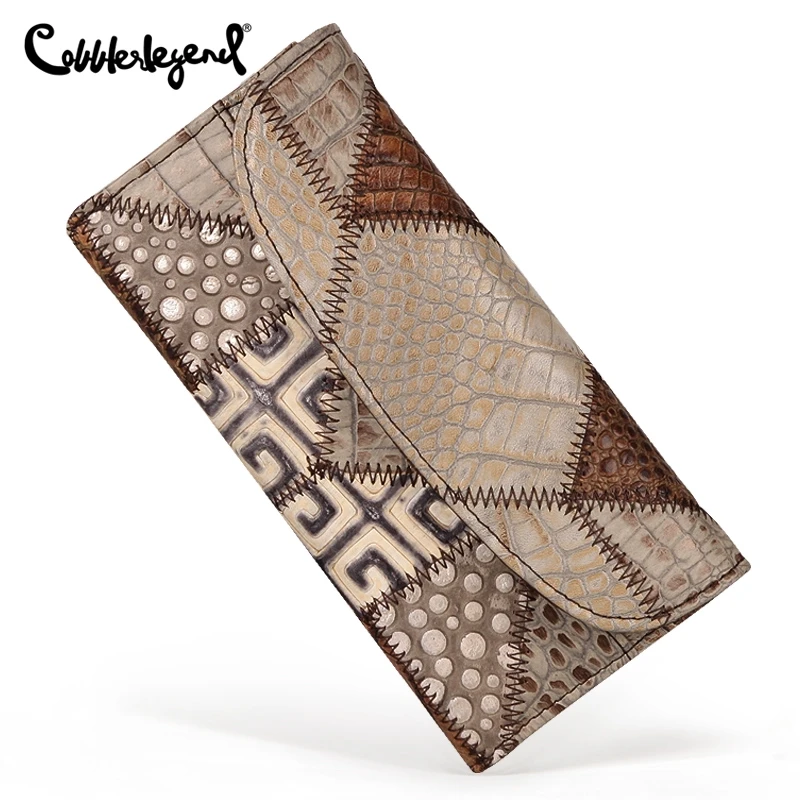 Cobbler Legend Genuine Leather Long Wallet Fashion Women Clutch