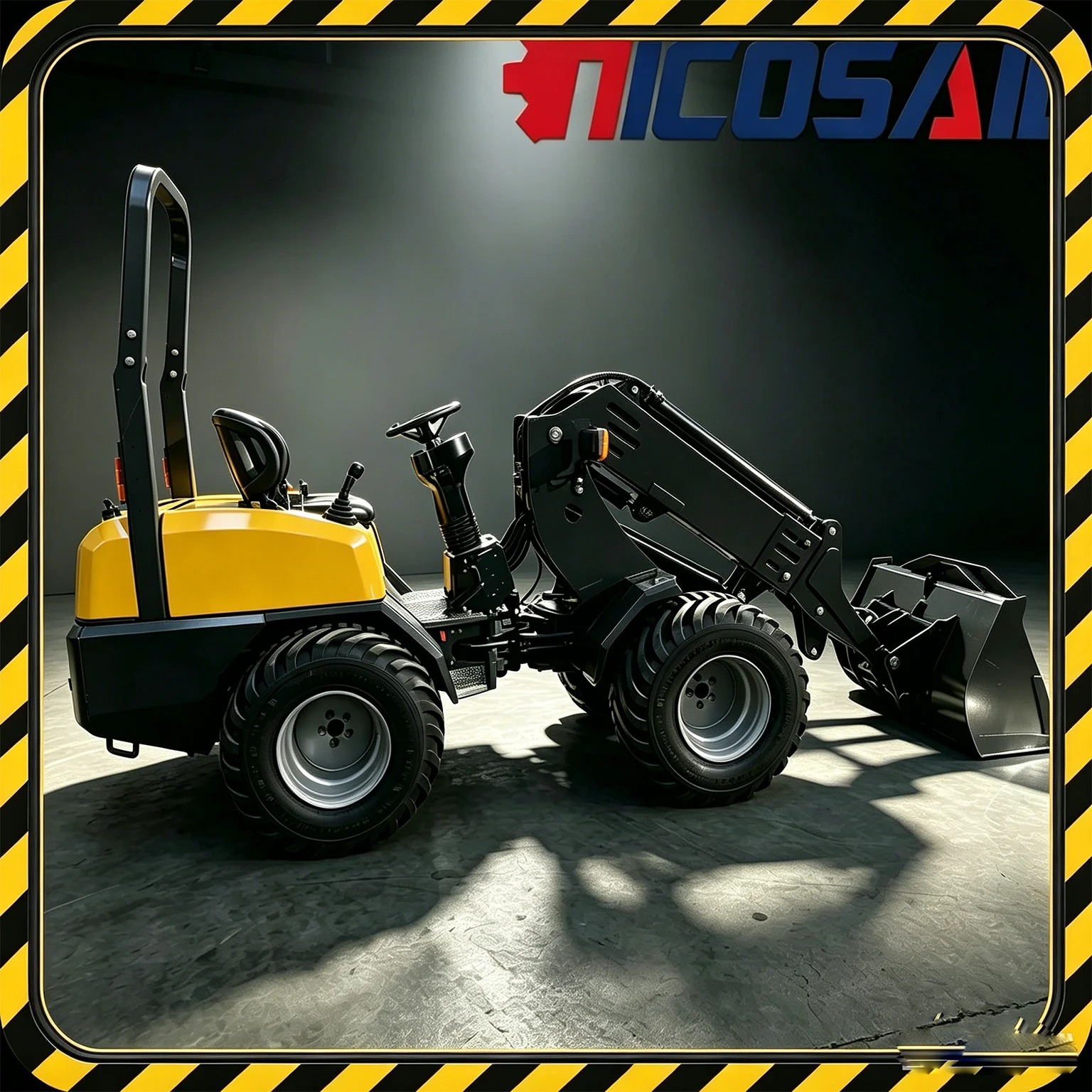 KZL918 Mini Telescopic Boom Loader CE Approved 4WD Hydraulic Loader for European Market Material Handling