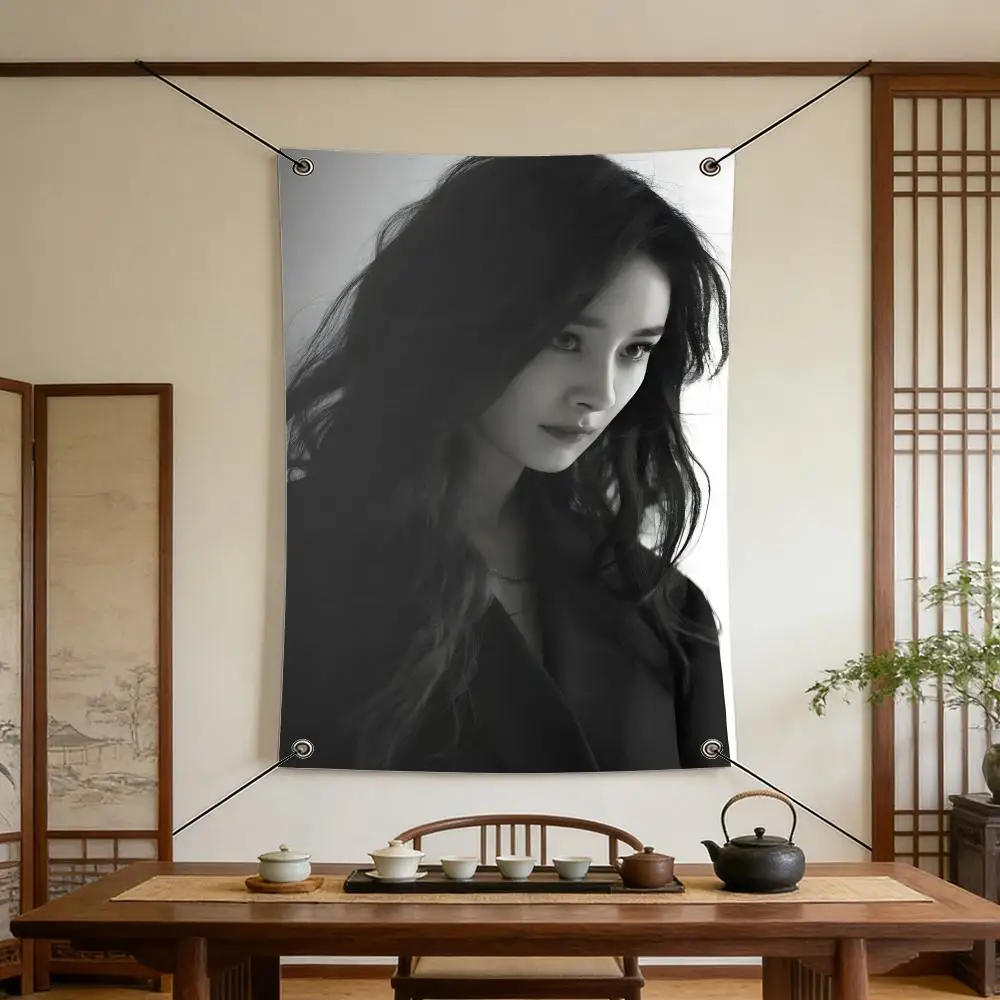 Celebrity Y-Yang Mi Flags Warm Home Flag 4 Grommets Wrinkle Free Indoor Outdoor