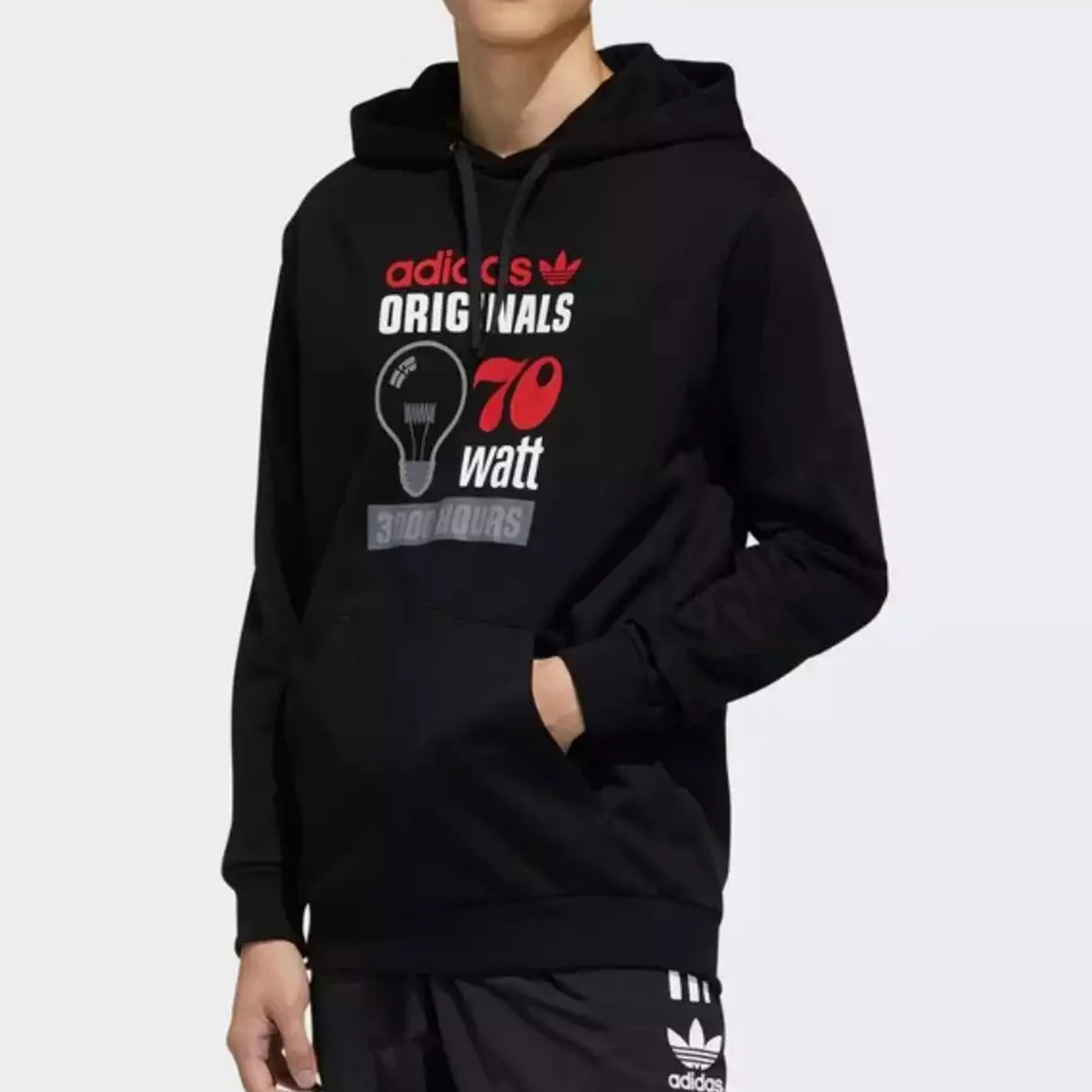 adidas Authentic Trefoil Men's Printed Casual Pullover Sports Sweatshirt FT5846