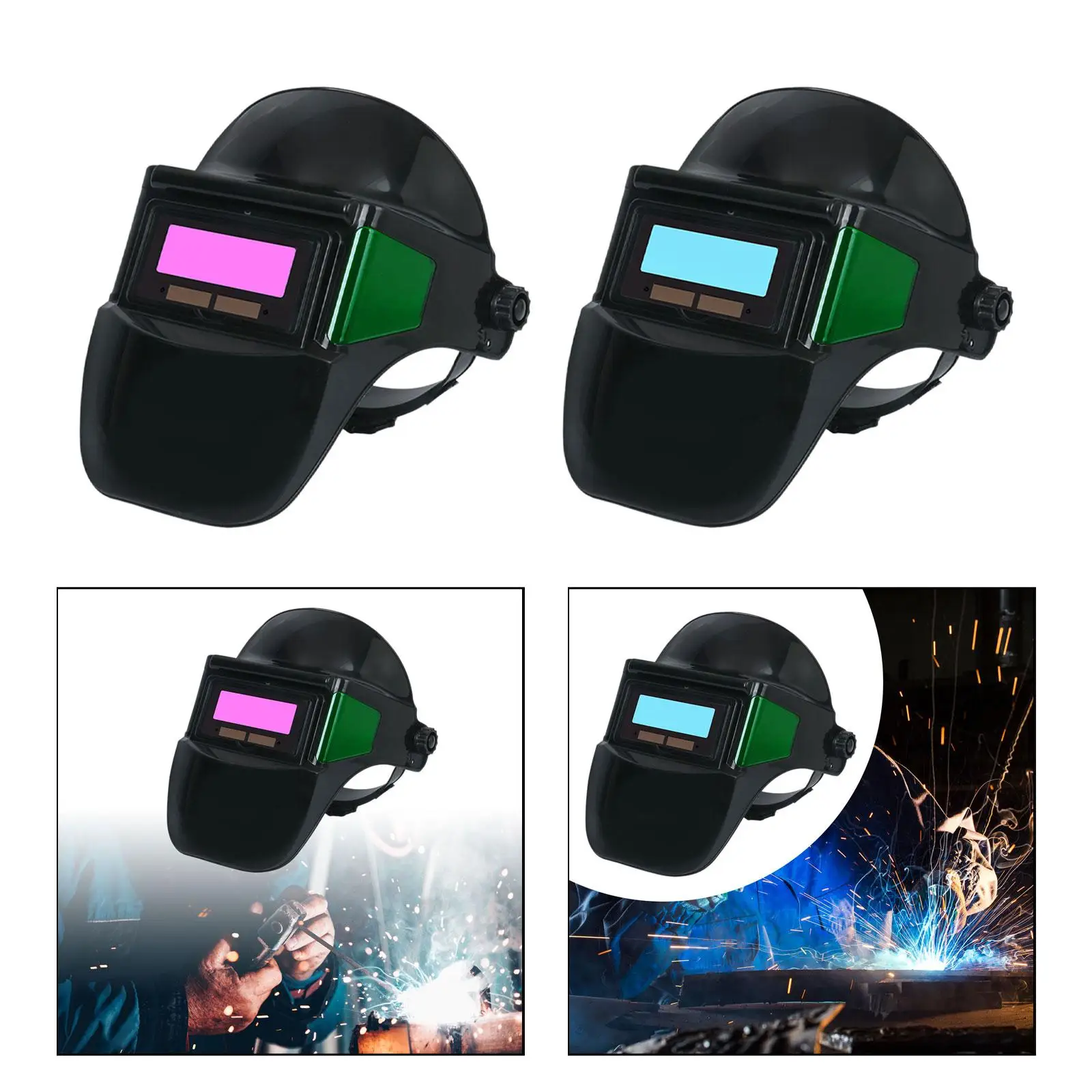 

Портативный сварочный шлем с автоматическим затемнением, большой вид, кепка, маска сварщика, капюшон на солнечной энергии для дуговой сварки, шлифовки дома