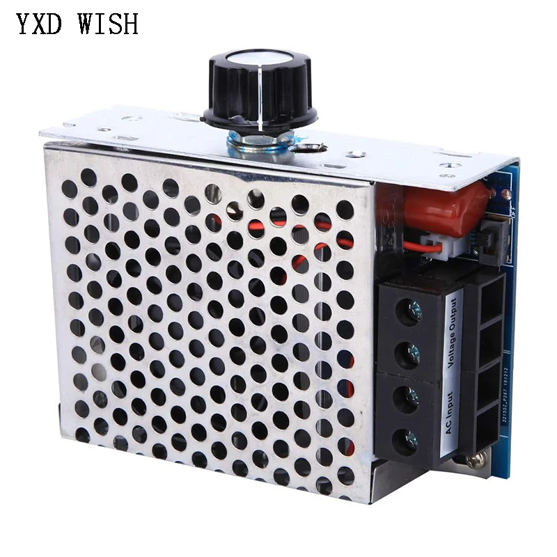 10000W High Power SCR Voltage Regulator Speed Controller Temperature Control Switch Dimmer Thermostat Cooling Fan AC 110V 220V