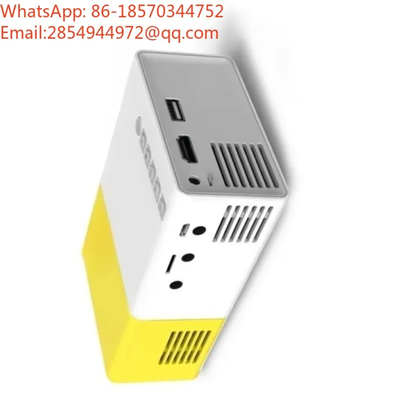 YG300 Miniature LED Projector, Portable Body, Supports Mobile Phone Screen Projection, Home Entertainment Video Player Device