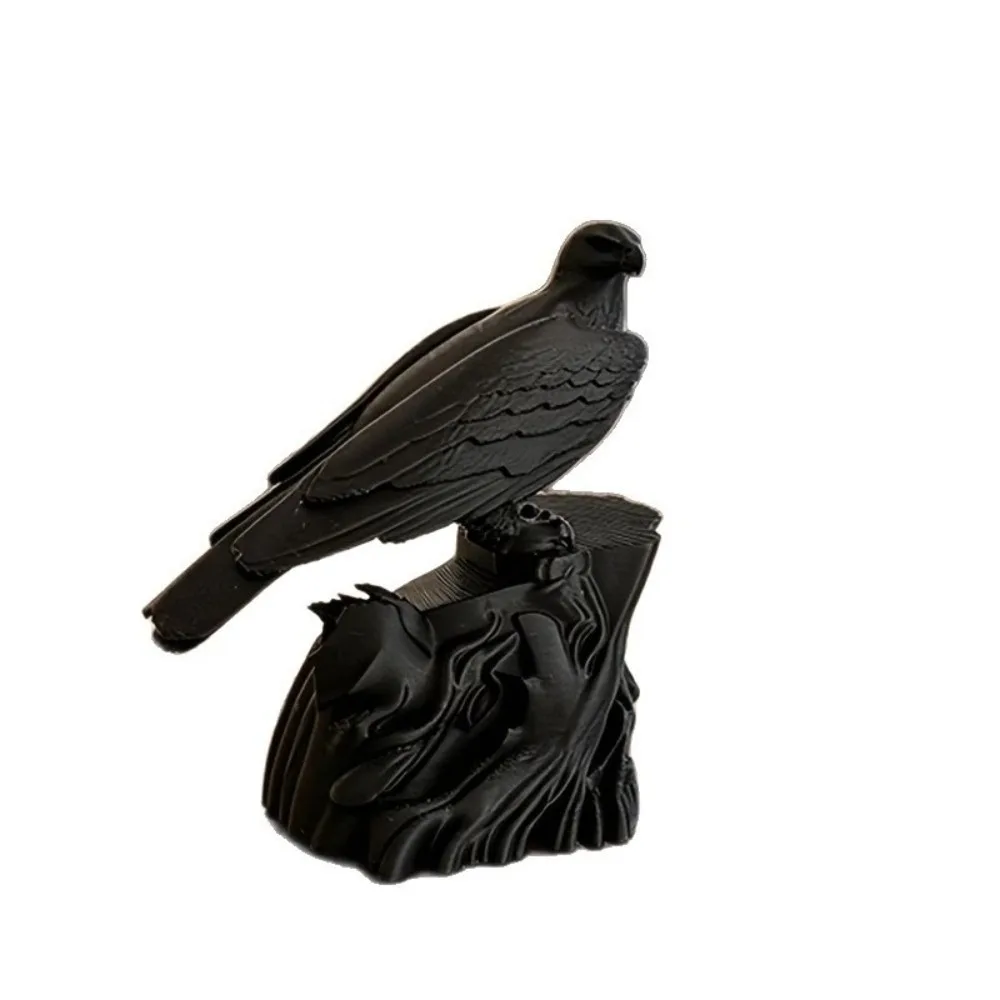 Gothic Style Crow Statue Seagull Home Decoration Crow Ornaments 3D Printed Simulation Crow Model Home Decoration