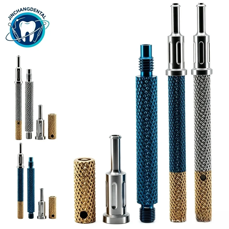Universal 3-in-1 Dentist Core Locator Tool for Removing Inserting Caps Metal Fixture Driver Wrench Hand Instrument Surgical Kit