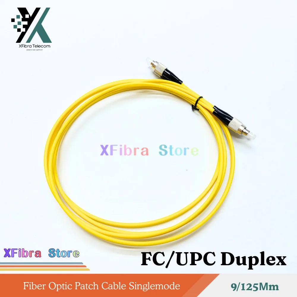 

LSZH Номинальная оболочка 1M/2M3M/5M к дуплексному оптоволоконному патч-кабелю FC/UPC 9/125Jm одномодовый OS2 - 3,0 мм желтый