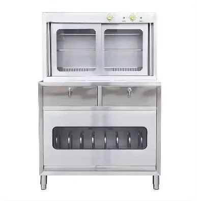 Y أنبوب إضاءة بالأشعة تحت الحمراء التدفئة الذكية درجة حرارة ثابتة فاخرة باب مزدوج الفولاذ المقاوم للصدأ 304 خزانة التطهير 700L السعة