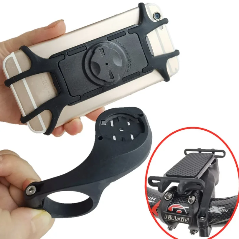 1PC 컴퓨터 브래킷 액세서리 Sram Garmin 자전거 오토바이 충격 방지 스마트 전화 마운트 케이스에 대 한 실리콘 전화 홀더 스탠드