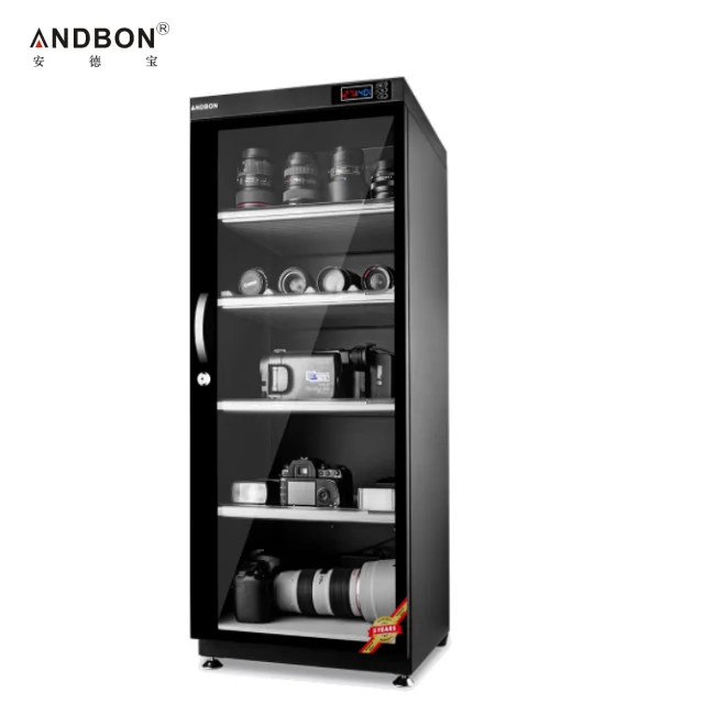 Andbon 155l Camera Electric Dry Cabinet Digital Moisture-proof Dry Cabinet Box dehumidifier SLR Camera Lens LCD Display Storage