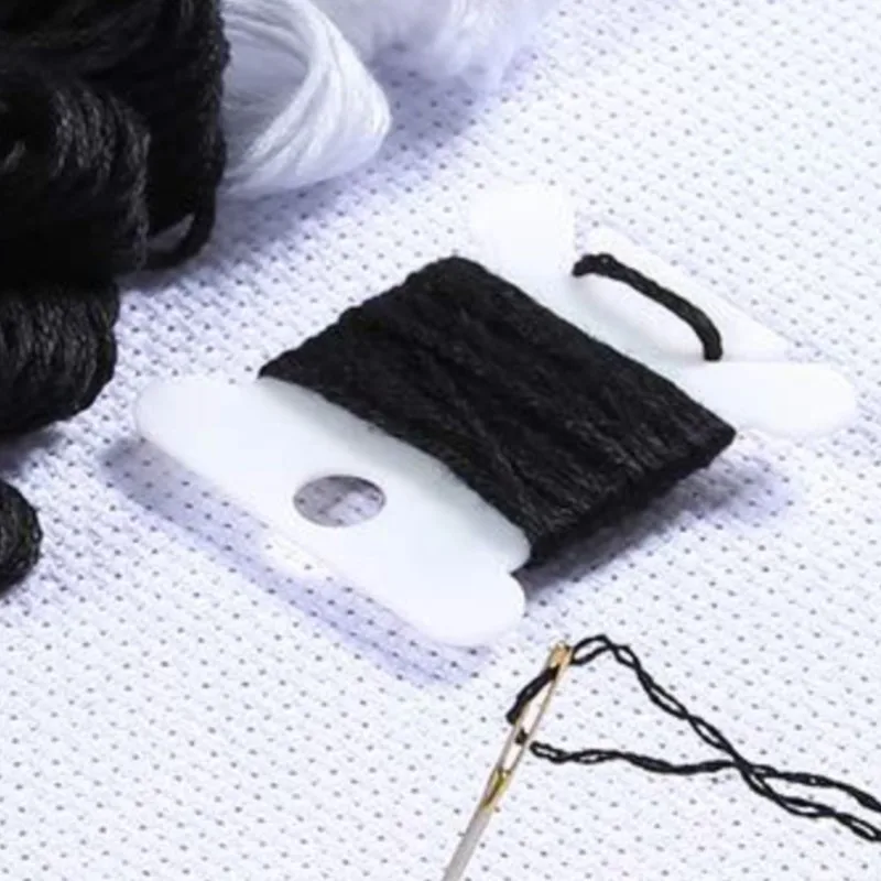 12 Skeins 105 Yards Black White Embroidery Floss Thread Bulk 6 Ply Cross Stitch Floss Variegated Friendship Bracelet String