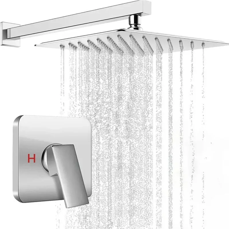 Bathroom Shower Faucets Stainless Steel Household Conceal Hot Cold Water Mixing Shower Head Modern Bathroom Accessories