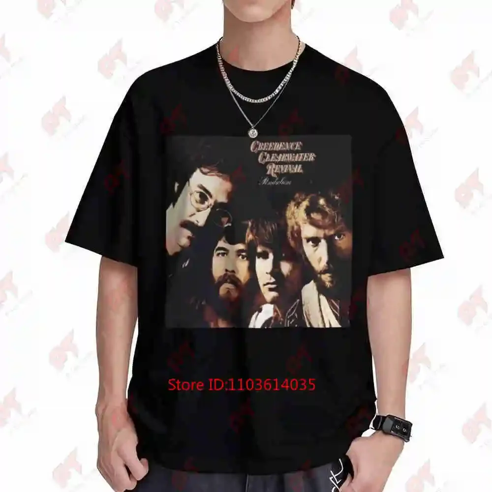 Creedence Clearwater John Fogerty Retro Short Sleeve Tee 100% Cotton T-Shirt