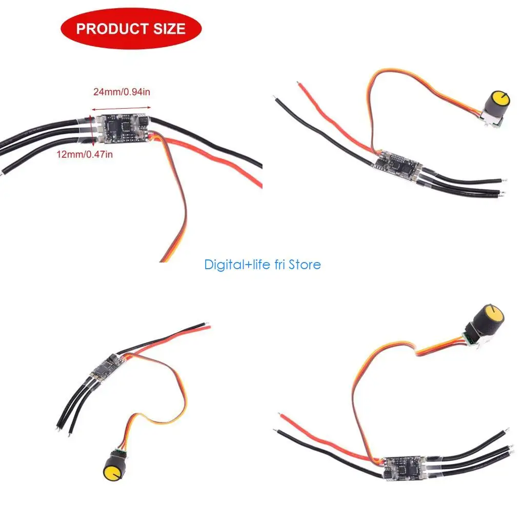 

E06D Профессиональный электронный переключатель с дистанционным управлением, модель защитного растения 20A 7-26 В, регулятор