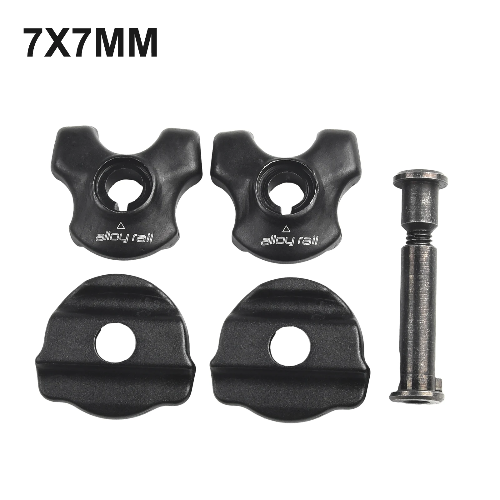 Professional-Grade 7x9mm Oval & 7x7mm Round Carbon Saddle Rail Clips Bike Seat Clamp Set With Bolt For Cycling Enthusiasts