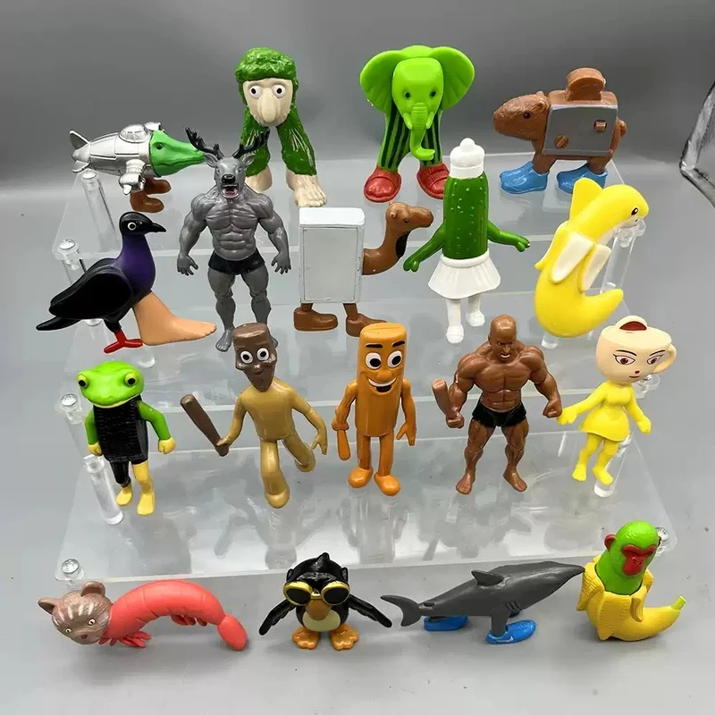 

Shan Hai Jing Ai Stitched Monster Figures Kids Toys Shark Stick Man Dolls Gift Box With 80 Stickers 3 Picture Books Children