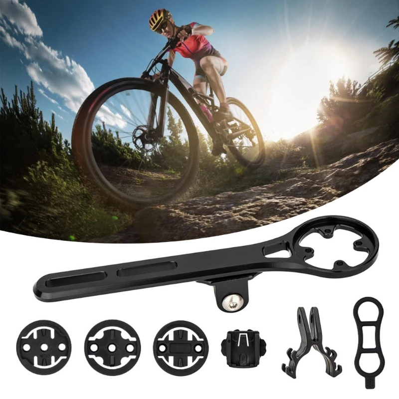 Bicycles Phone Flashlight Stem Brackets Extension Mount Handlebars Adjustable Holder for Cycling Bicycles Computer Mount image 2