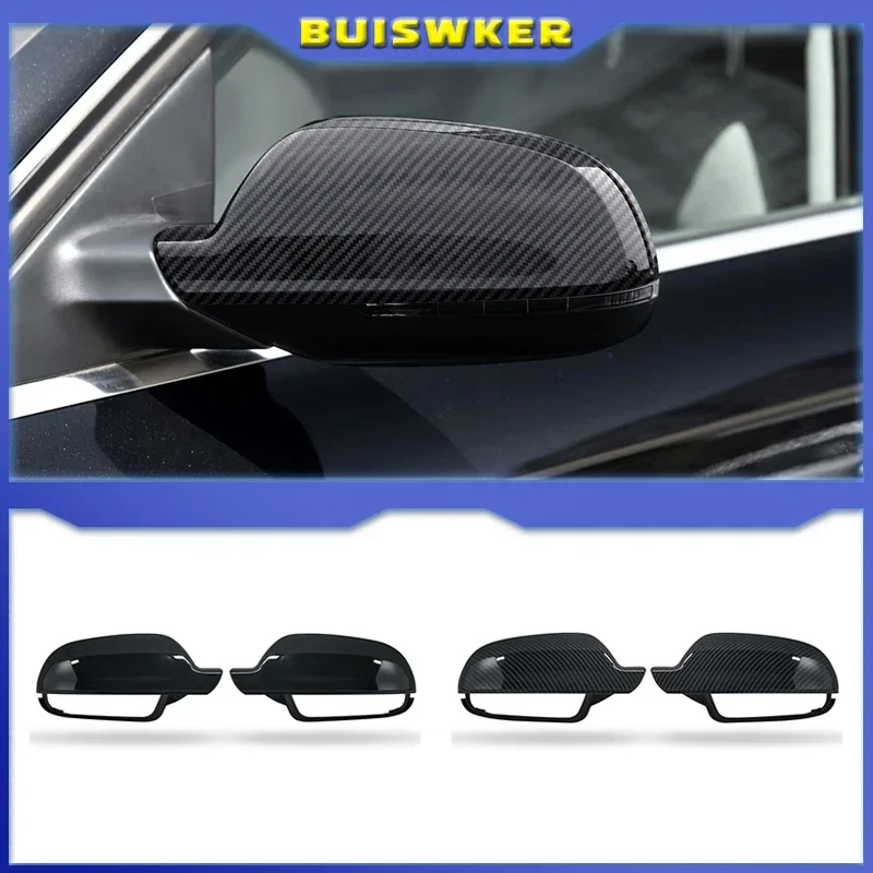 

Left Right Gloss Bright Black Rearview Wing Mirror Cover Cap For Audi A4 B8.5 S4 2011-2016 A3 8P 2010-2013 A5 S5 2010-2016