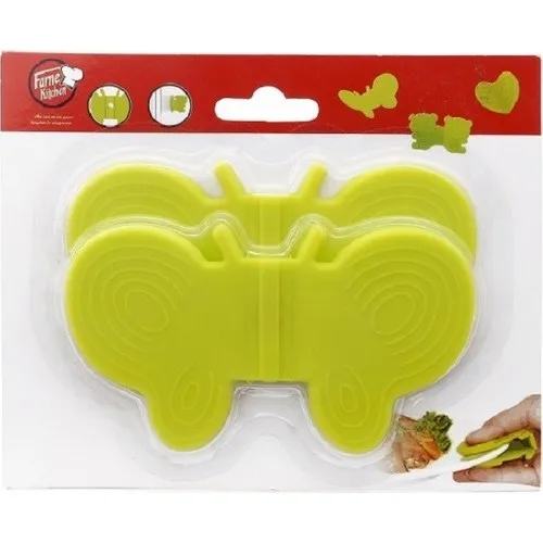 Evvehediyelikeşya Green Butterfly Shaped Silicone Holder