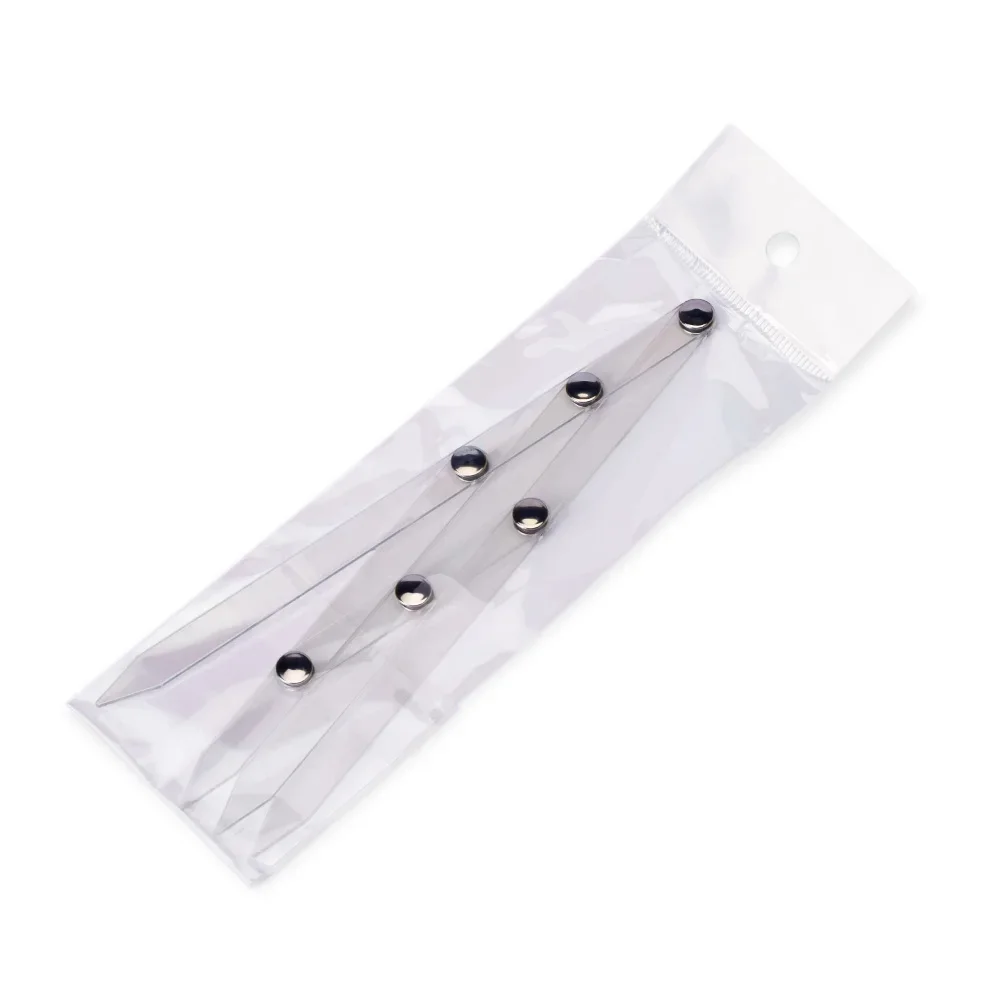 Règle de Mesure en Plastique Transparent à Quatre Coins pour Eyeblogueur, Pierres de Maquillage en Continu, Étrier de Ratio d'Or, Outils de Maquillage, 1 Pièce