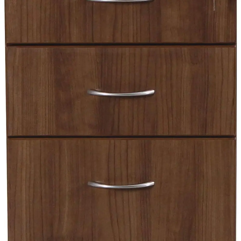 قاعدة متنقلة مدمجة من خشب الجوز - منظم مكتب قائم بذاته