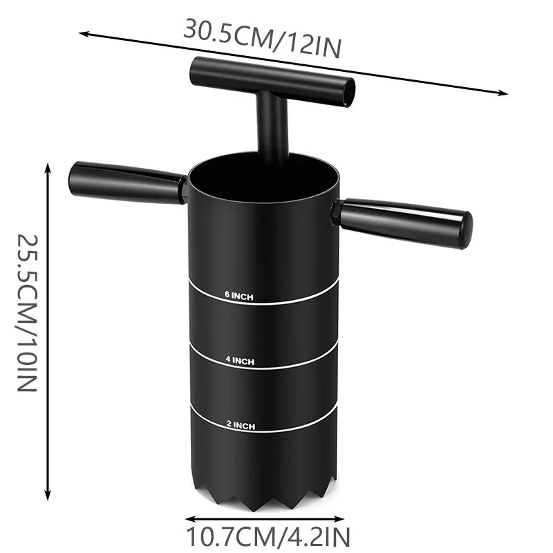 Portable Golf Green Hole Cup Cutter Golf Putting Green Hole Digger Tool Golf Course Maintenance Accessory