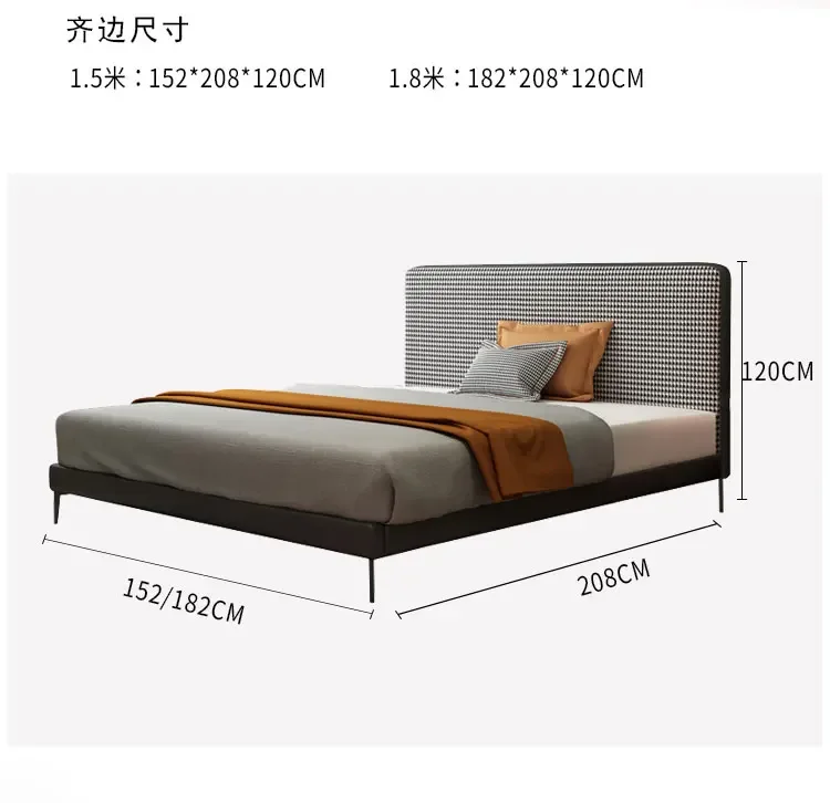 Gray Comforter Adult Bed Frames Luxury Princess Storage King Size Double Bed Queen Bedframe Letto Matrimoniale Home Furniture