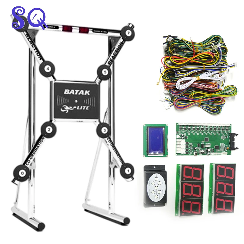 Batak Reaction Challenge Whack-a-Mole Game Reaction Test Interactive Playground Equipment Booth Timer Game Accessory Kit