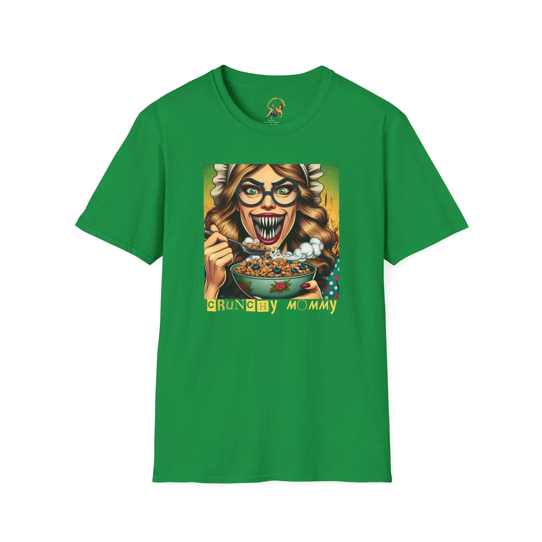 Crunchy Mom T Shirt Horror Halloween Hippie Granola Mommy Scary
