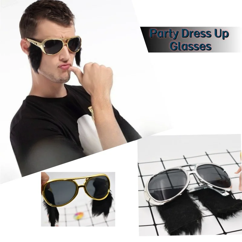 نظارات تمويه مضحكة 70s ديسكو حفلة فيلم لعب الأدوار الفيس حفلة موسيقية مضحك نظارات تأثيري فستان روك كرنفال اكسسوارات #1